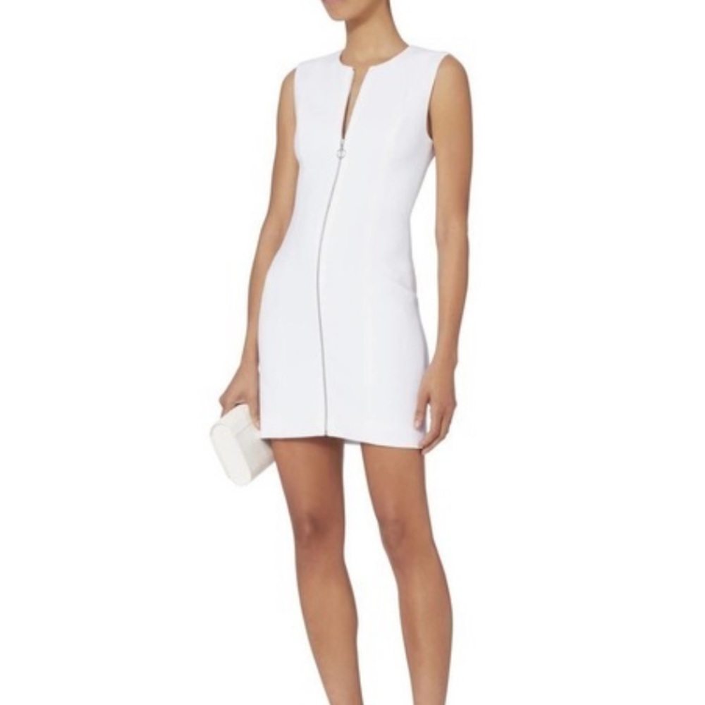 Elizabeth and James White Zippered Dress